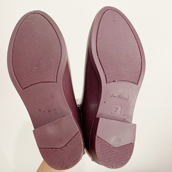 SAM EDELMAN Tinsley Chelsea Rubber Rain Bootie Sangria Size 7 - Picture 9 of 14